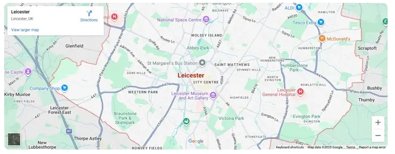 Leicester-UK-map-techcitedltd