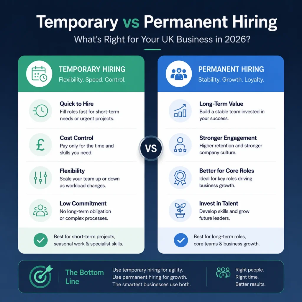 Temporary vs Permanent Recruitment: Which Is Right for Your UK Business?